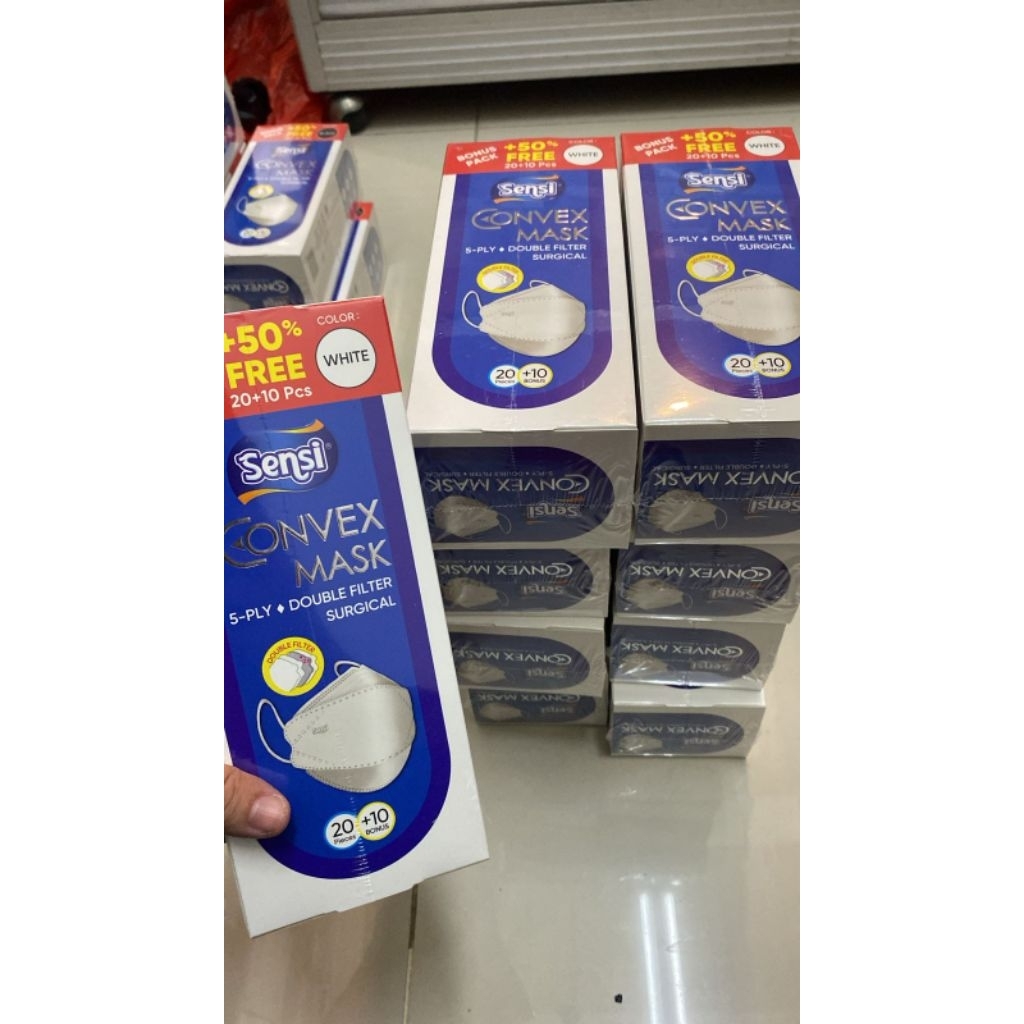 Masker Sensi Convex Warna Putih