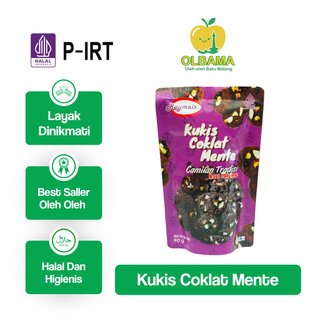 

Kukis Coklat Mente Oleh Oleh Khas Batu Malang | Camilan Cookies Kering Cemilan Cokelat Manis Renyah