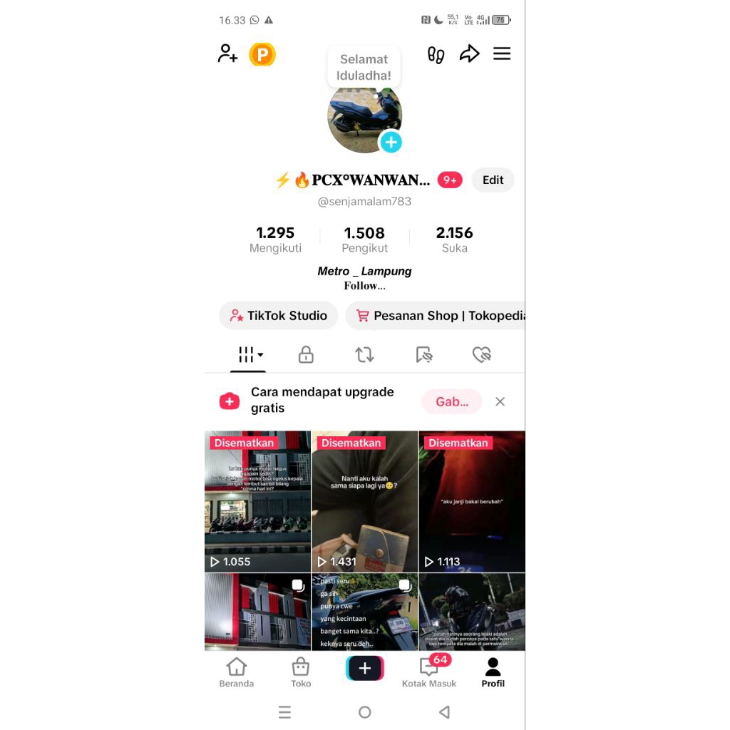 akun tiktok real follower aktif