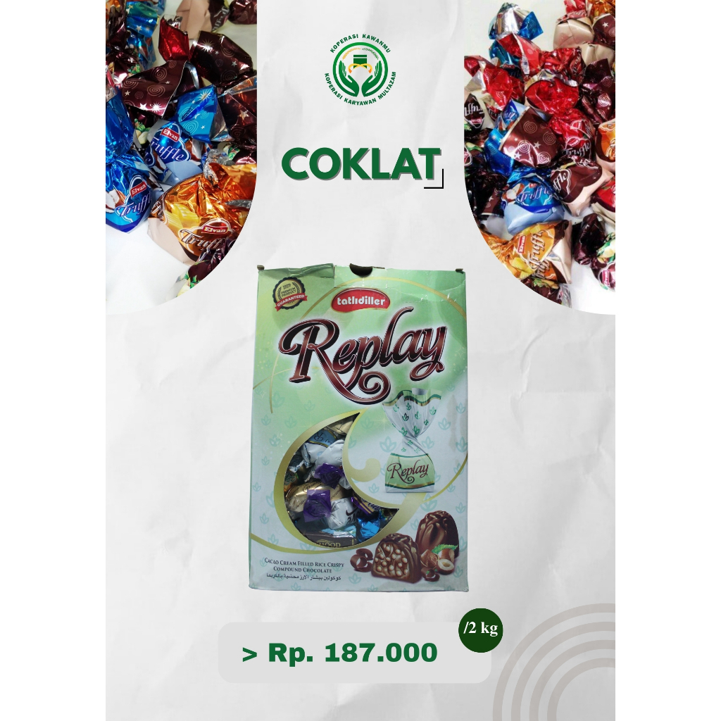 

Coklat Oleh - oleh Arab | Rp. 187.000 / 2 Kg