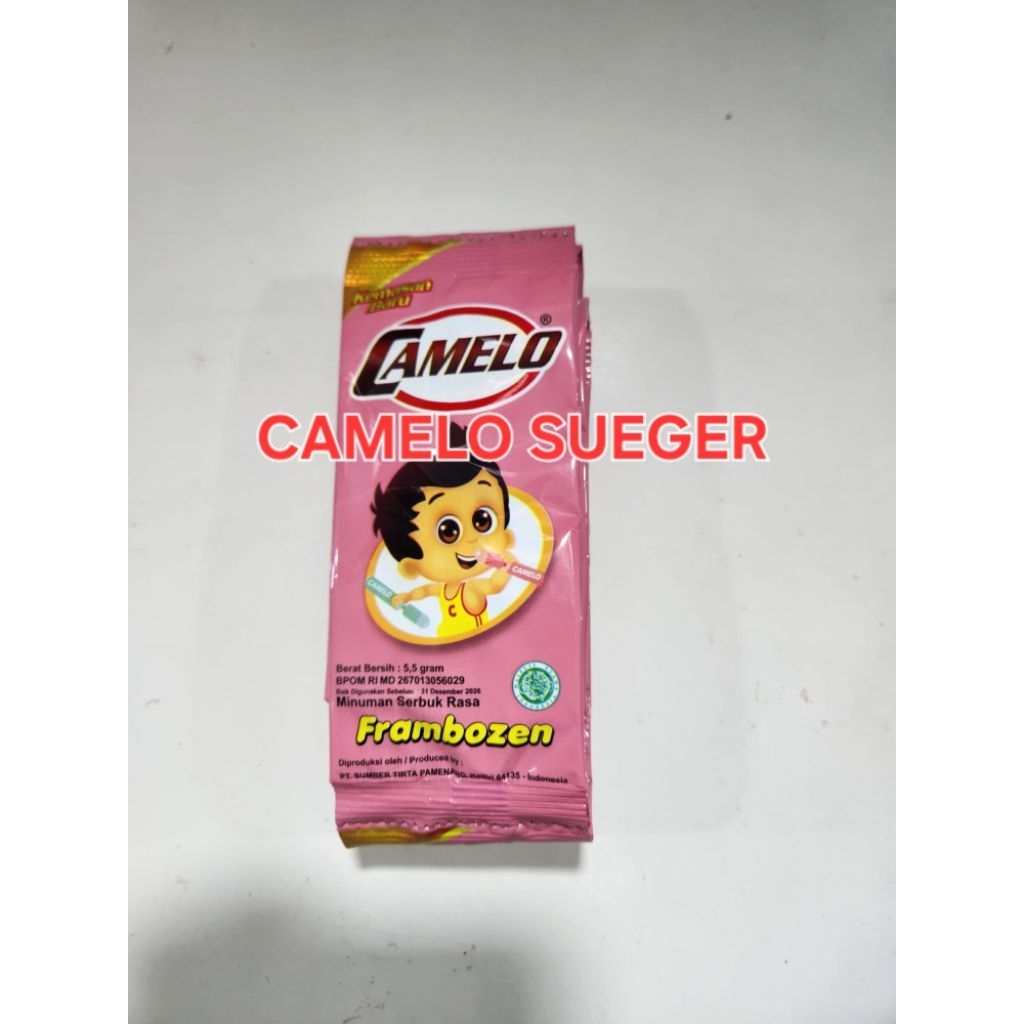 

Minuman Bubuk Camelo Rasa Frambozen - 24 Renteng isi 240Pcs harga murah