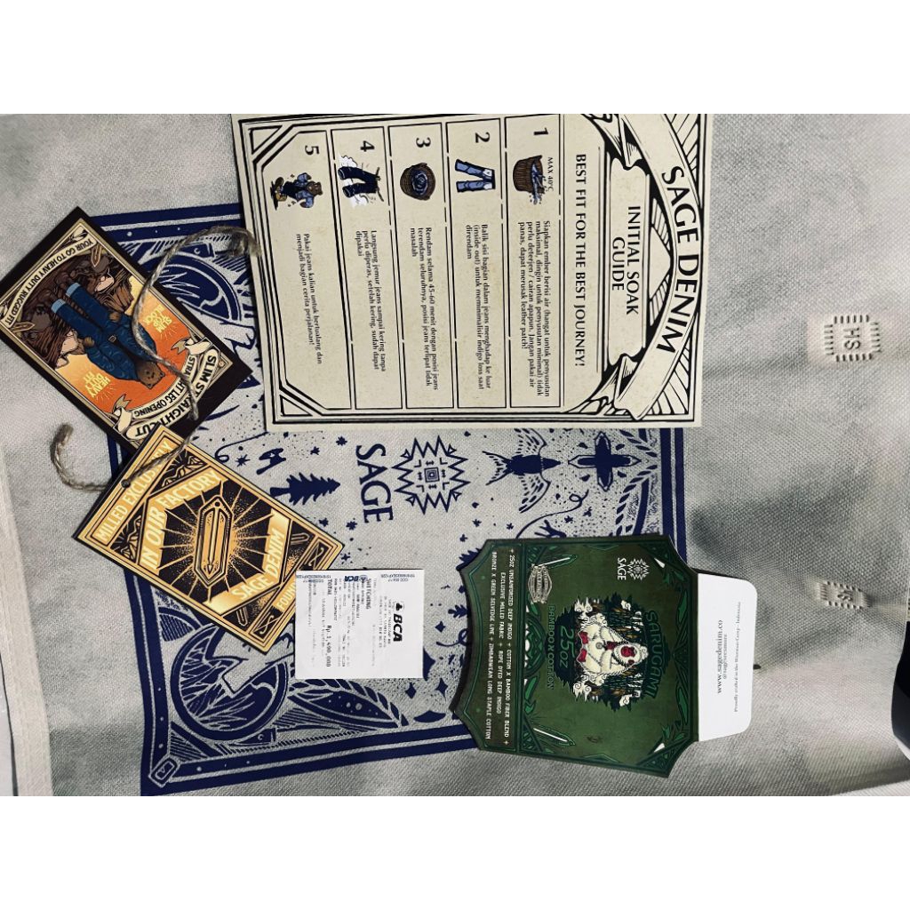 Sage Denim Sarugami 25oz Deep Indigo Bamboo Blend Salvade Denim