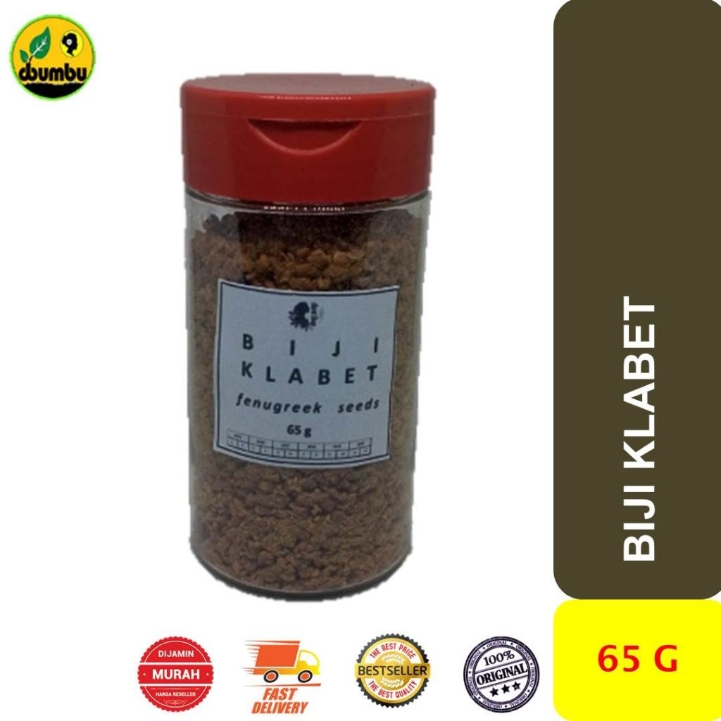 

Biji Klabet kemasan praktis botol mini 50 gram / fenugreek / Hulbah / alba