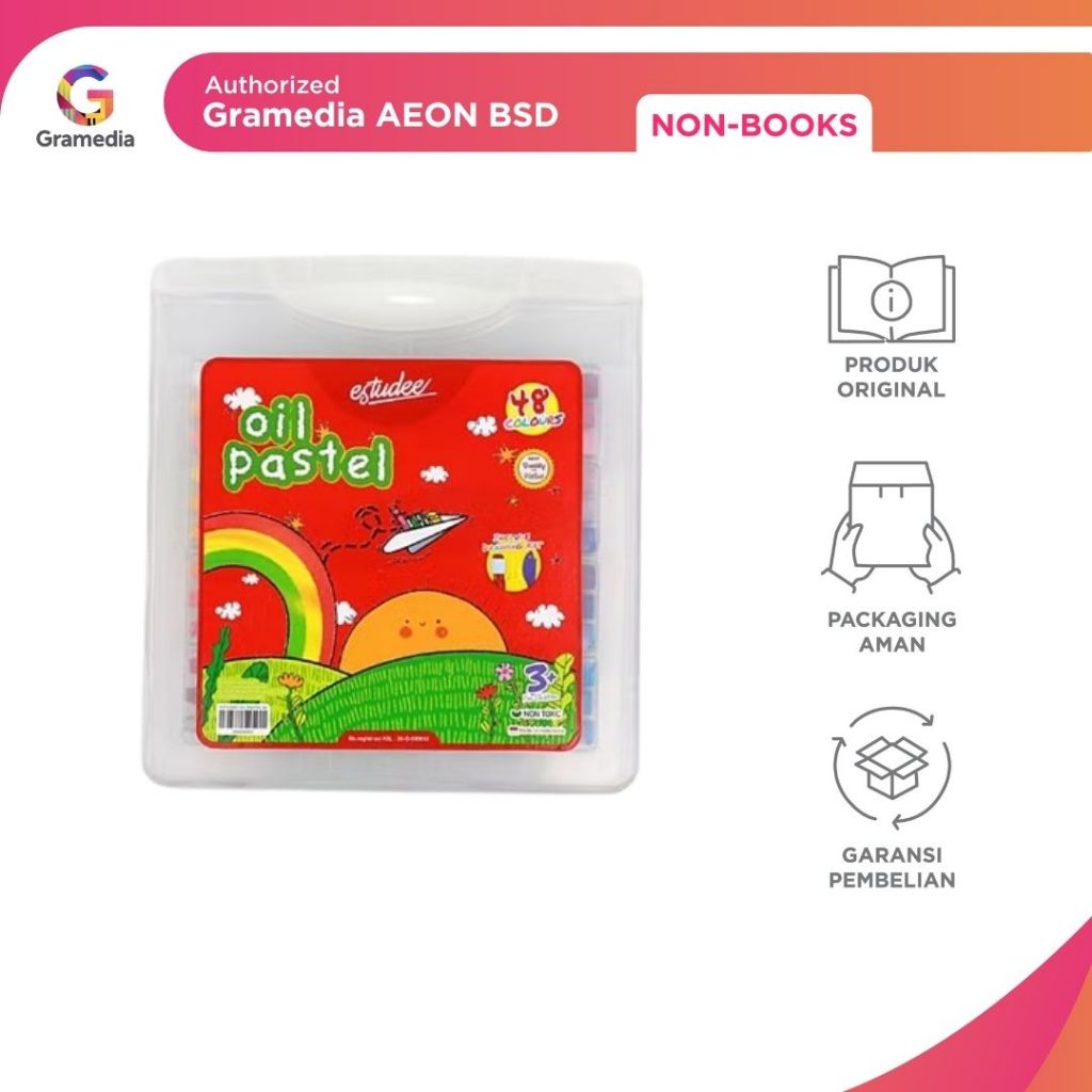 

Gramedia Bsd City - Estudee Oil Pastel Set 48 Colours