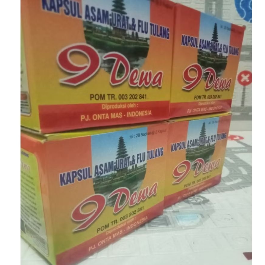 kapsul asam urat dan flu tulang 9 DEWA