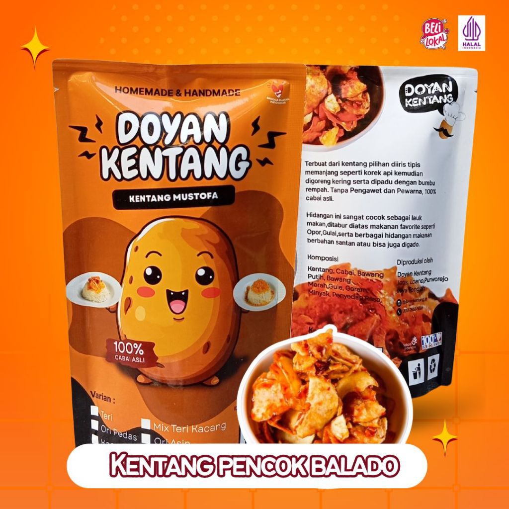 

Kentang Mustofa Pencok Pedas Manis 100 gram