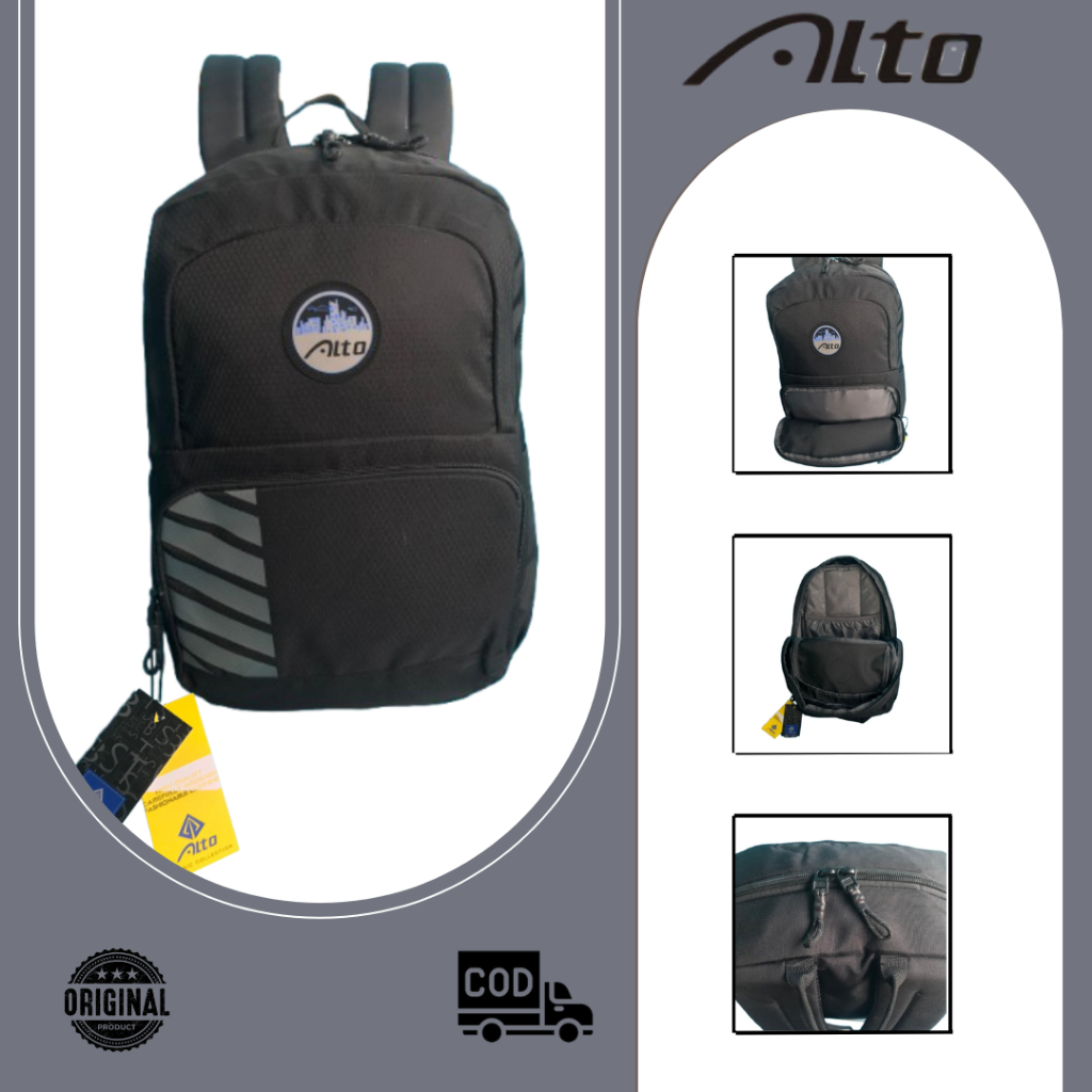 Tas Ransel Alto Tas Sekolah SD SMP SMA Tas Gendong Tas Punggung Backpack Pria - Wanita