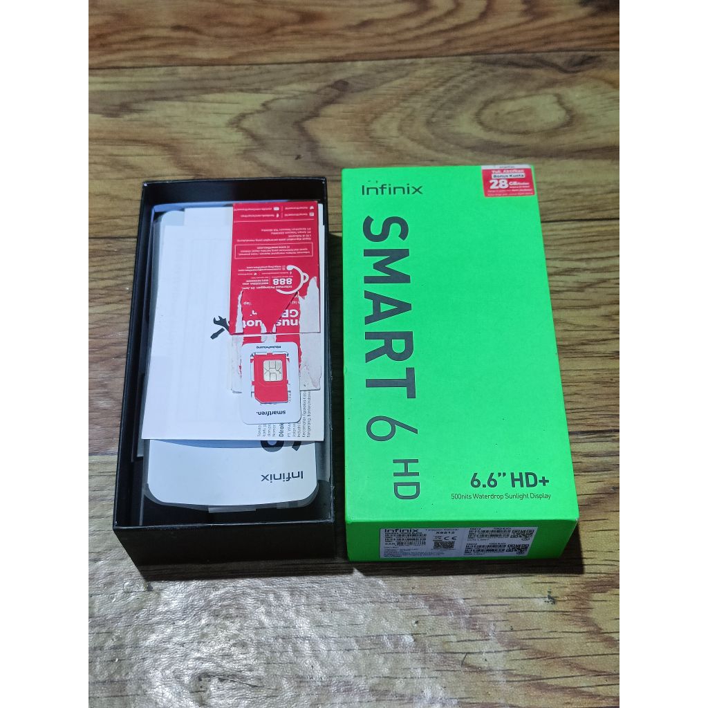 

KARDUS DUS BOX HP INFINIX SMART 6 KONDISI SESUAI DI FOTO