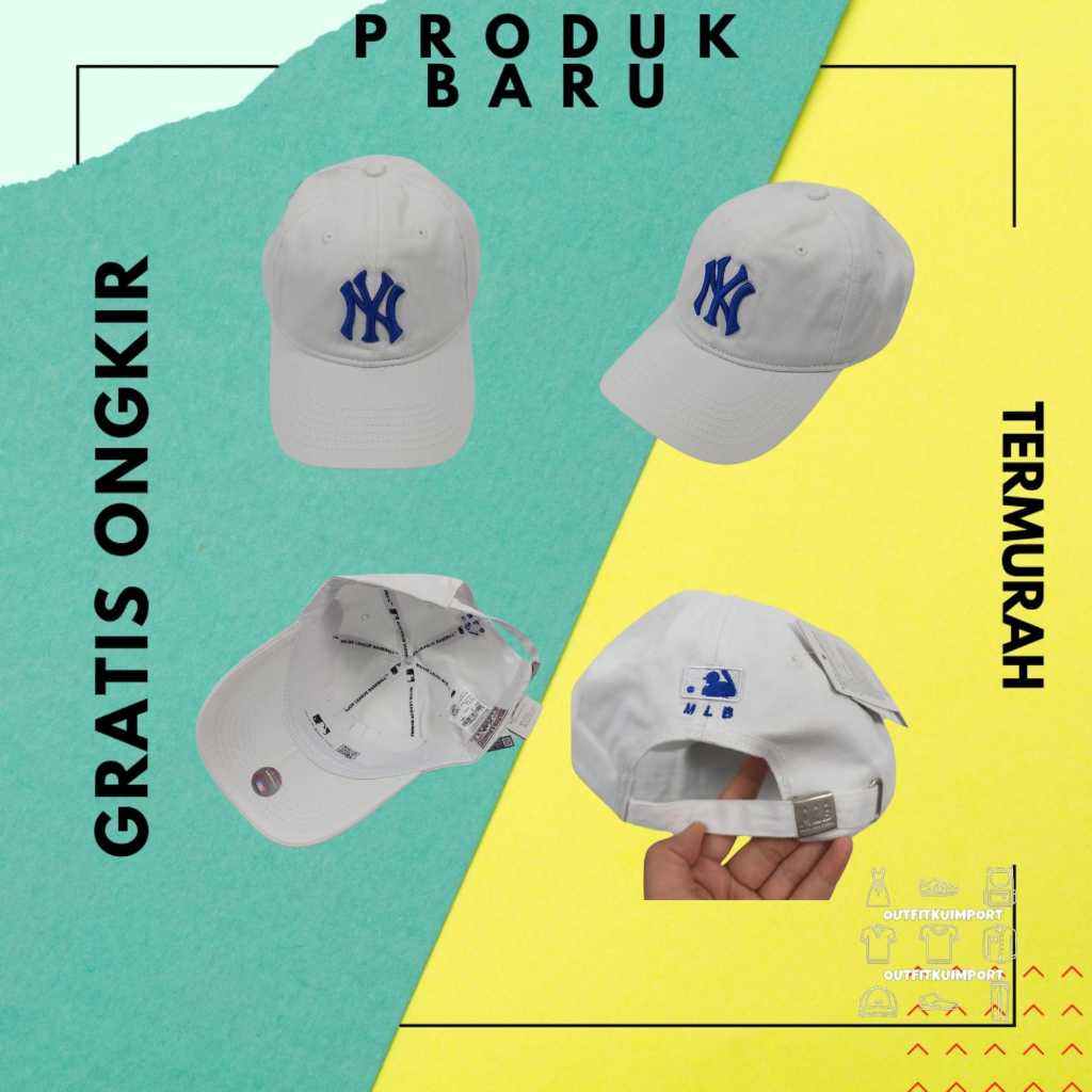 C-075 Topi NY Big Vintage White Logo Blue