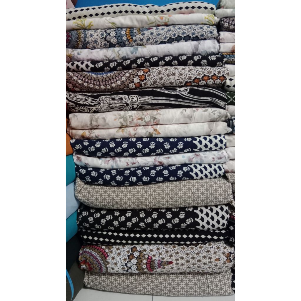 kain katun rayon kiloan