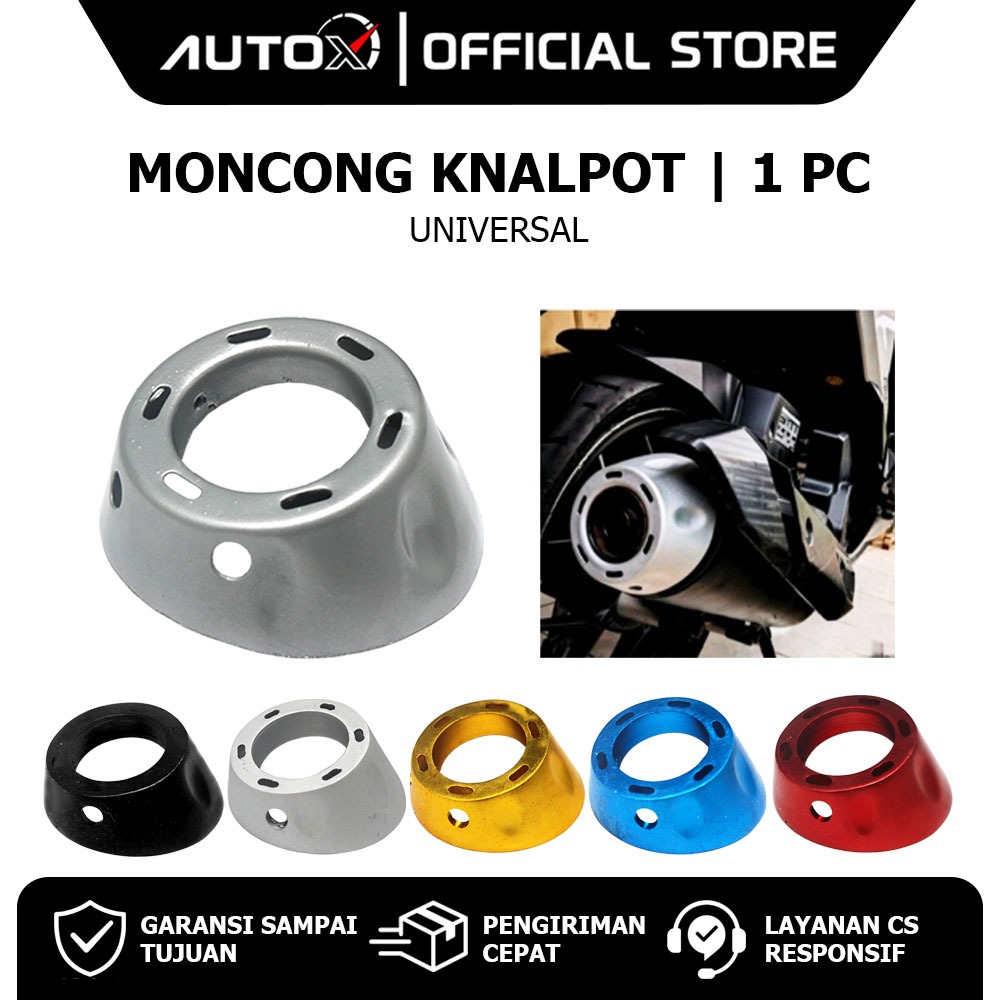 Moncong Knalpot Universal Motor Vario 110 125 150 Old New LED eSP & PCX & Beat FI F1 Pop Street & NM