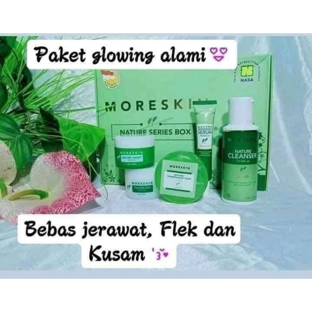 Moreskin nature / paket nature/cream pemutih/moreskin nature original nasa