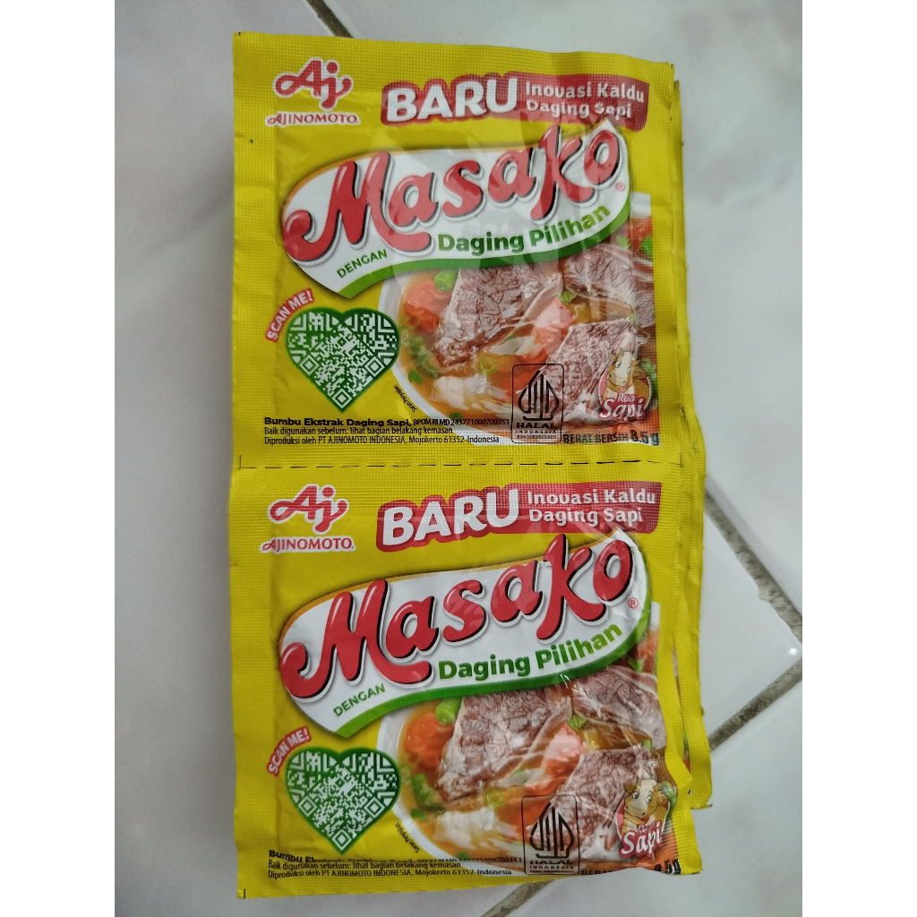 

masako sapi renteng isi 12 saset 500an