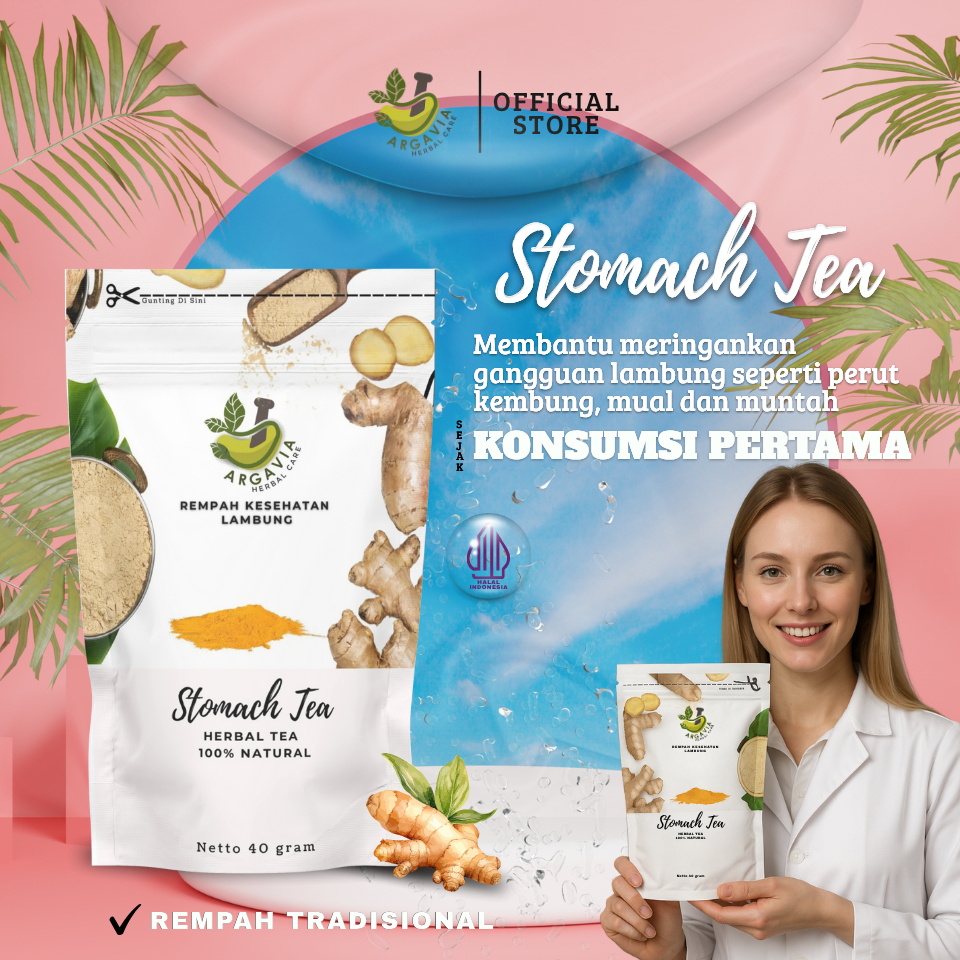 

Stomach Tea Herbal | Teh Sehat untuk Lambung & Pencernaan Alami