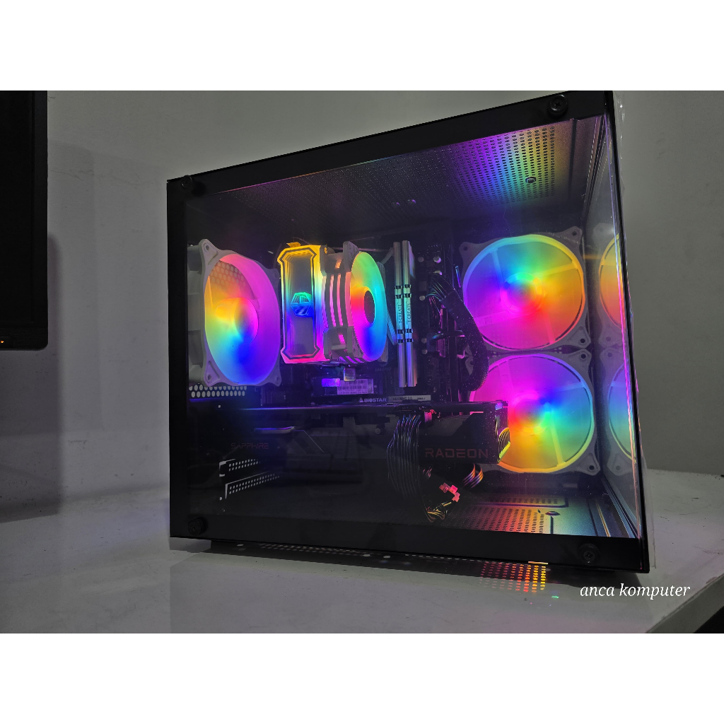 PC RAKITAN GAMING EDITING DESAIN INTEL CORE i5 12400F FEAT RX 6600XT