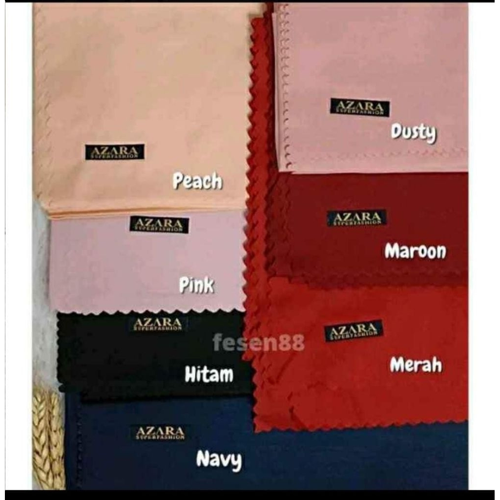 hijab segi empat polos azara