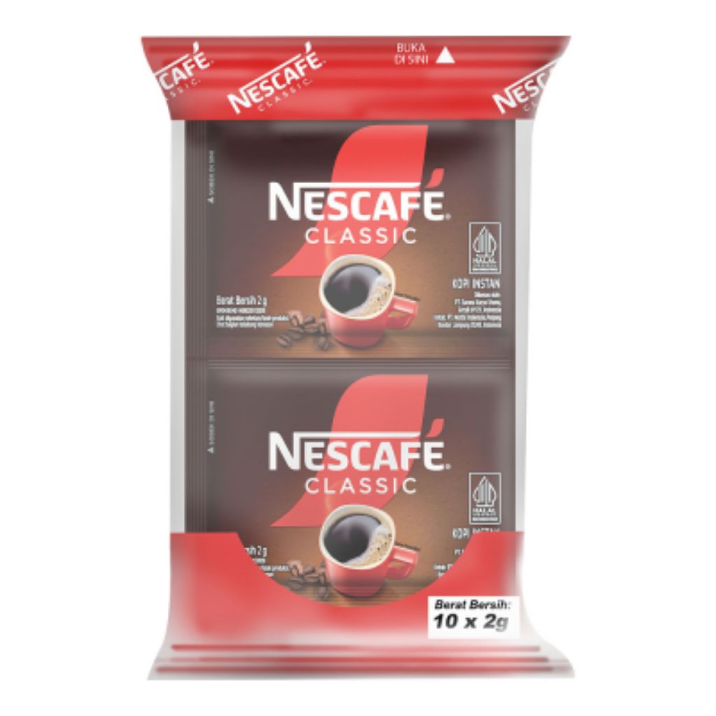 

KOPI NESCAFE CLASSIC SACHET 2GR 1 RENCENG ISI 10 BUNGKUS