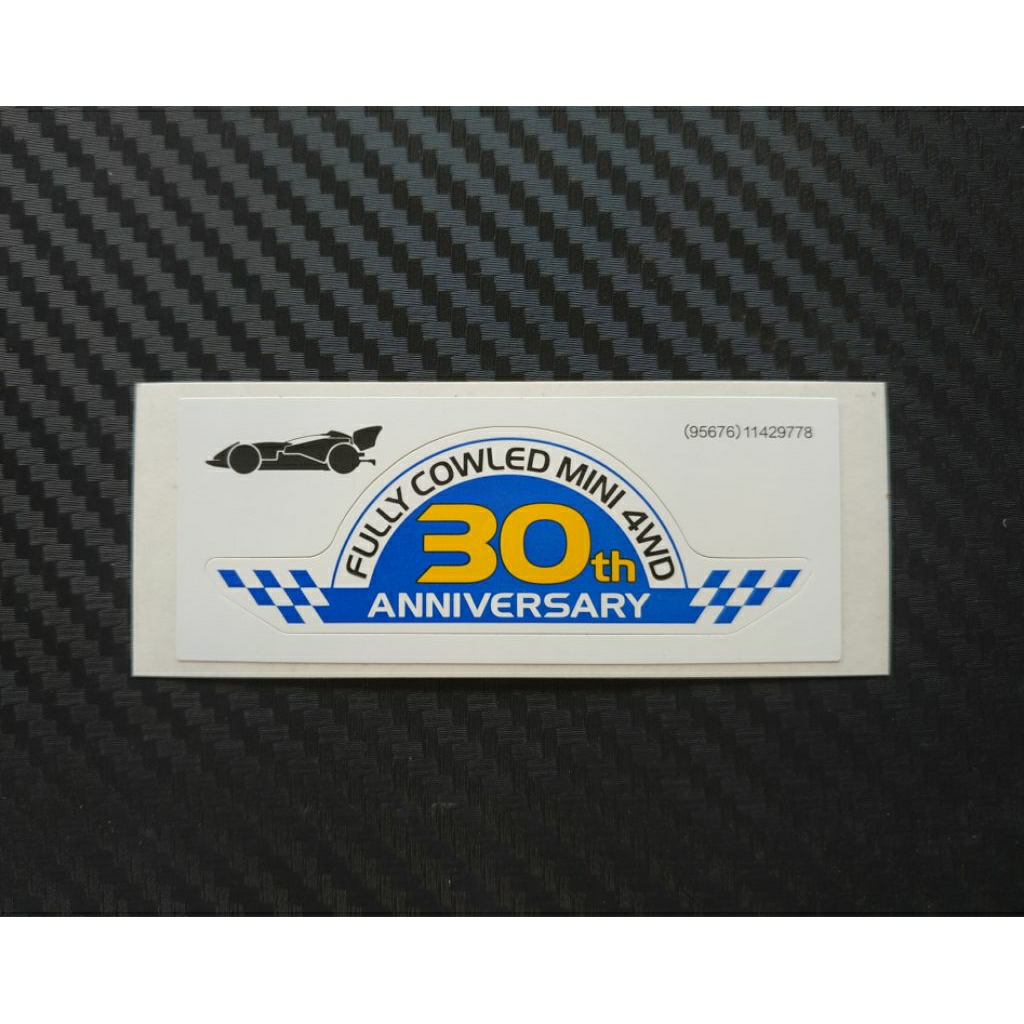 Sticker Tamiya Anniversary 30th Fully Cowled Mini 4WD Cyclone Magnum
