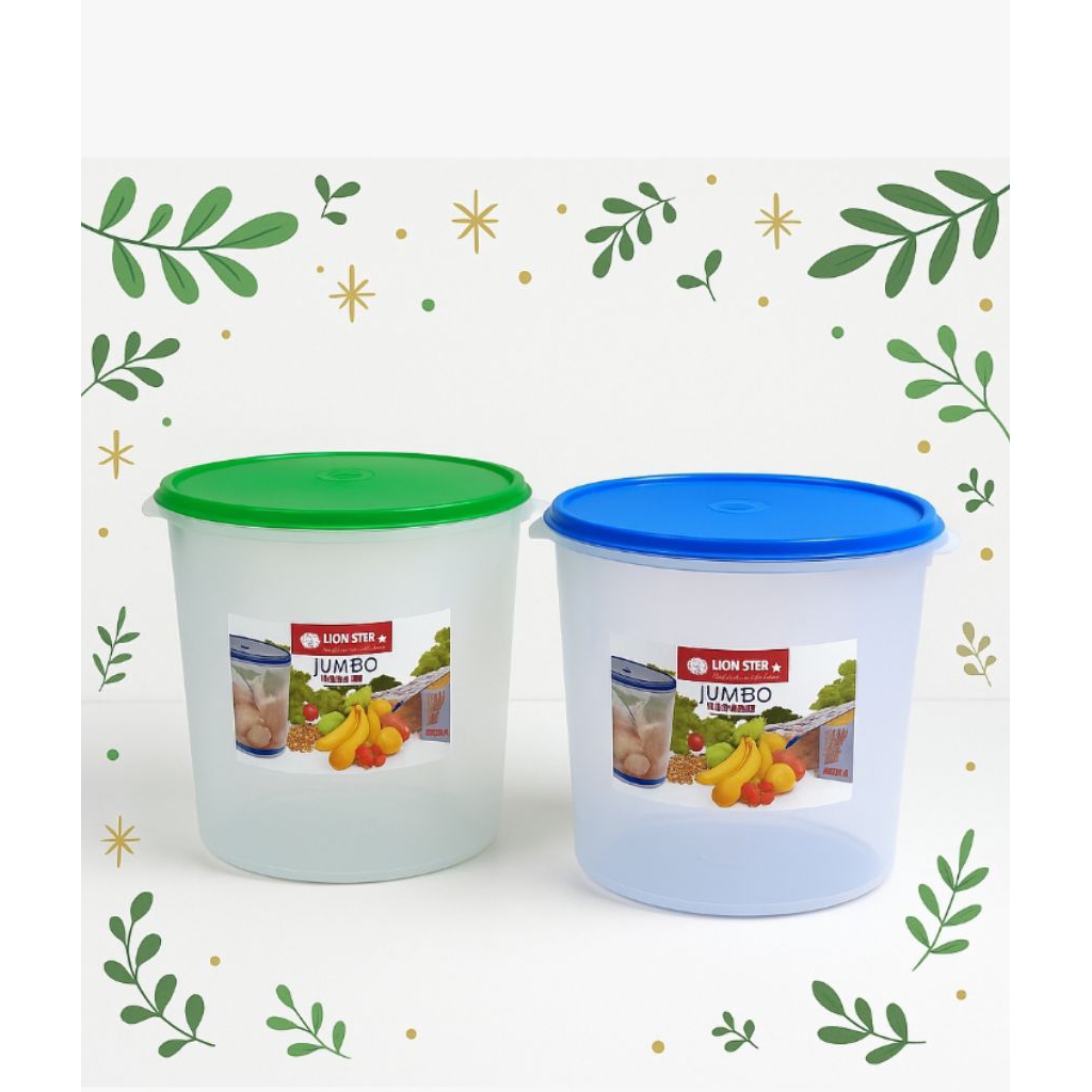 Lion Star Sw -36 Jumbo Sealware 16 Liter Toples Kerupuk Toples Kedap Udara Bulat
