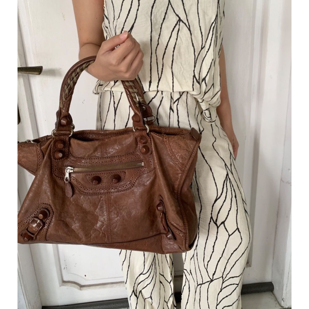 pl authentic balenciaga city vintage rare giant brogues