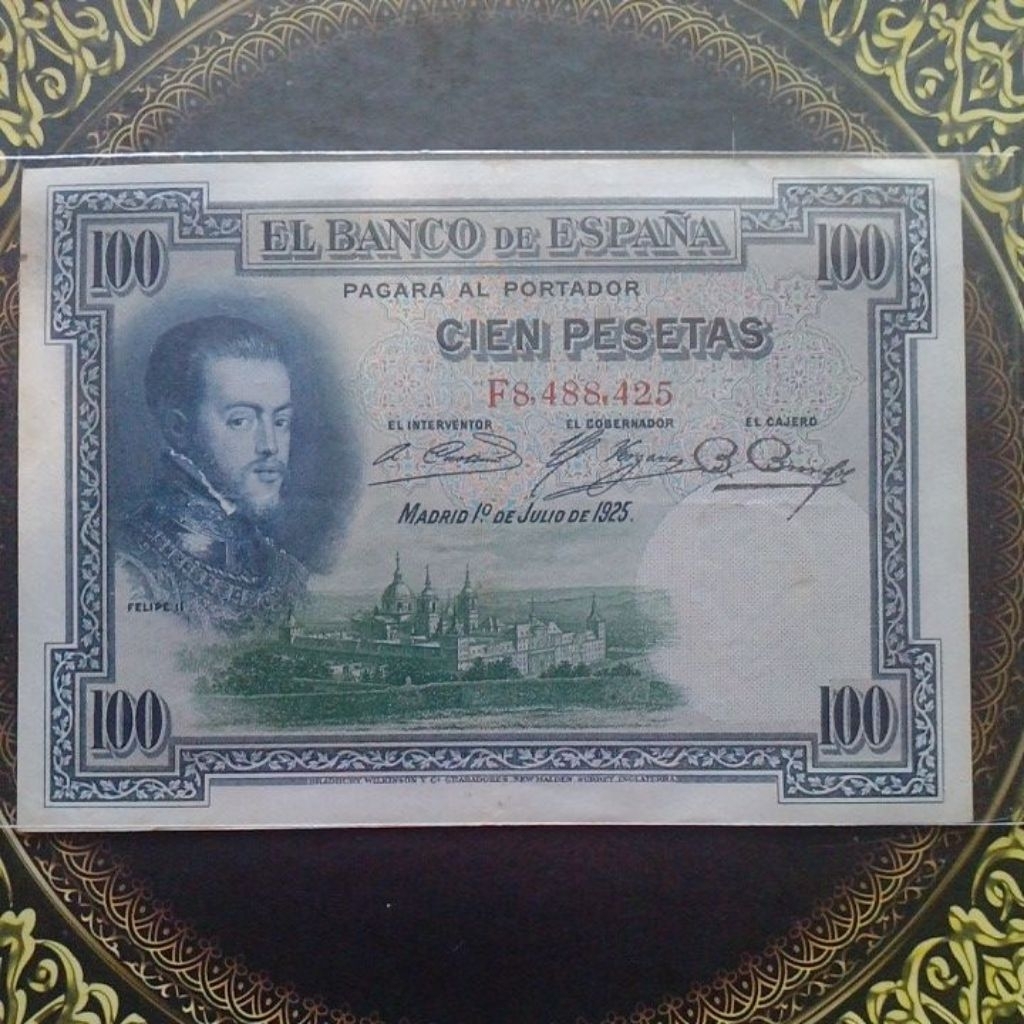 Uang Spanyol 100 peserta 1925 vf plus