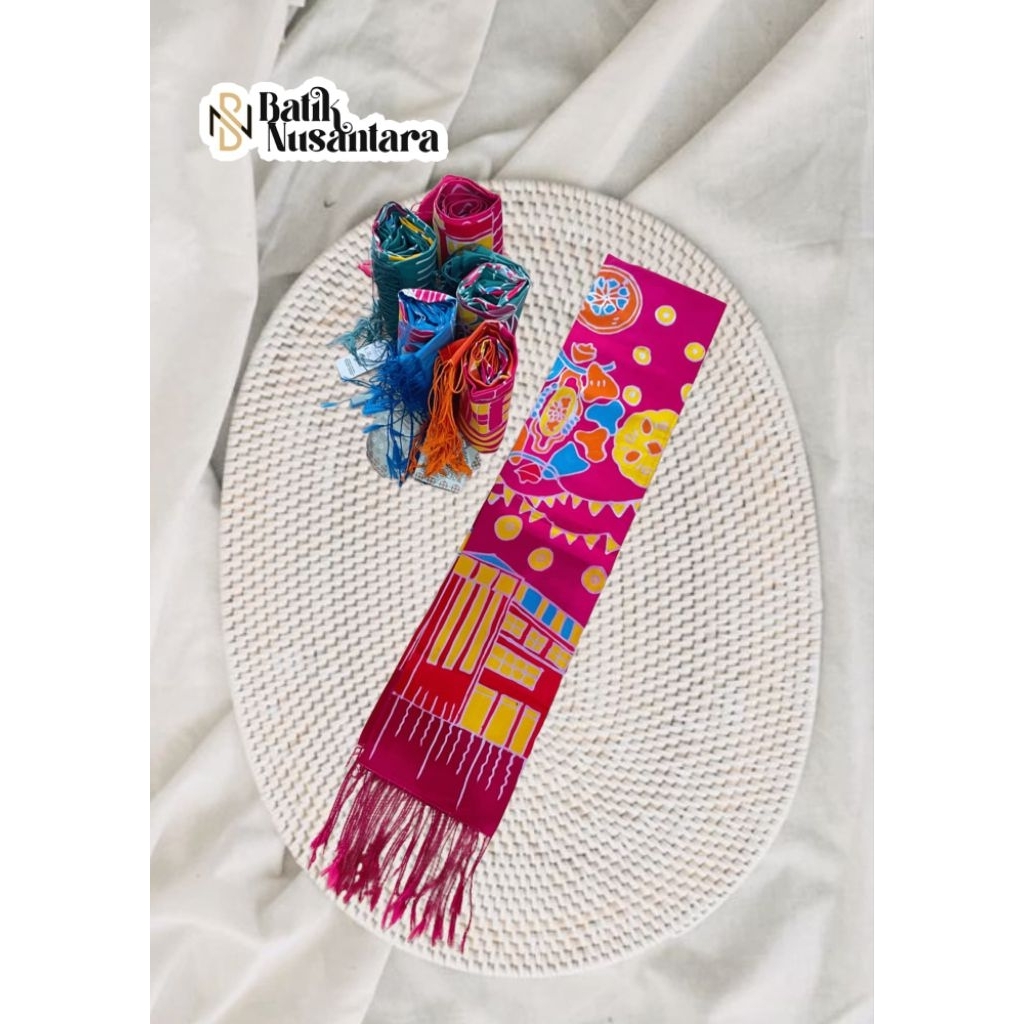 Syal Batik Tulis Motif Batik Surabaya