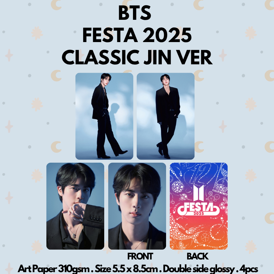 [KUKIRA] Photocard BTS FESTA 2025 Jin j-hope Classic Ver