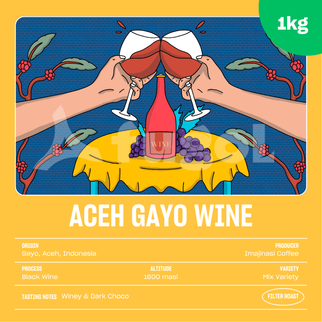 

Kopi Arabika GAYO WINE (1KG) Single Origin Specialty Coffee Beans