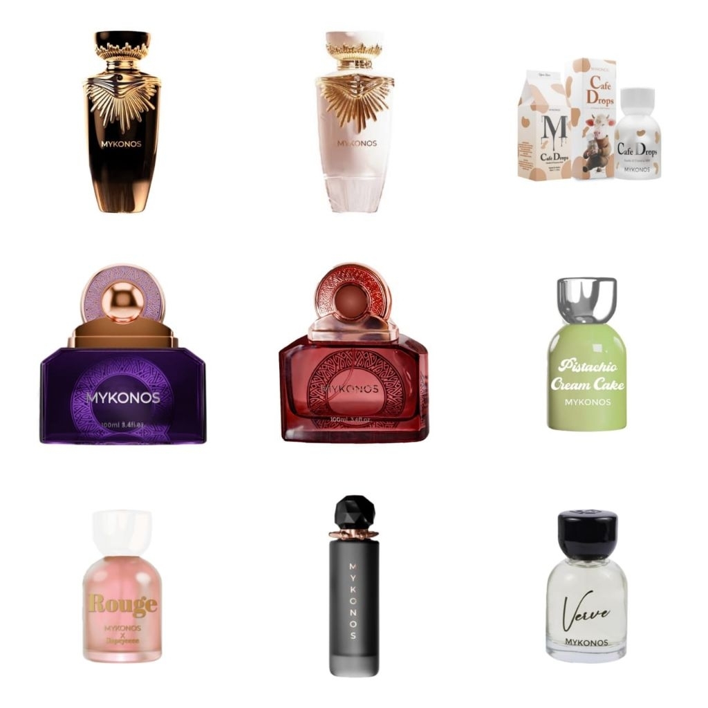 1ml | Decant Parfum Ori | Mykonos 02 | Pink Drops On The Rocks Matcha Latte Senja Tea Poetry Coconut