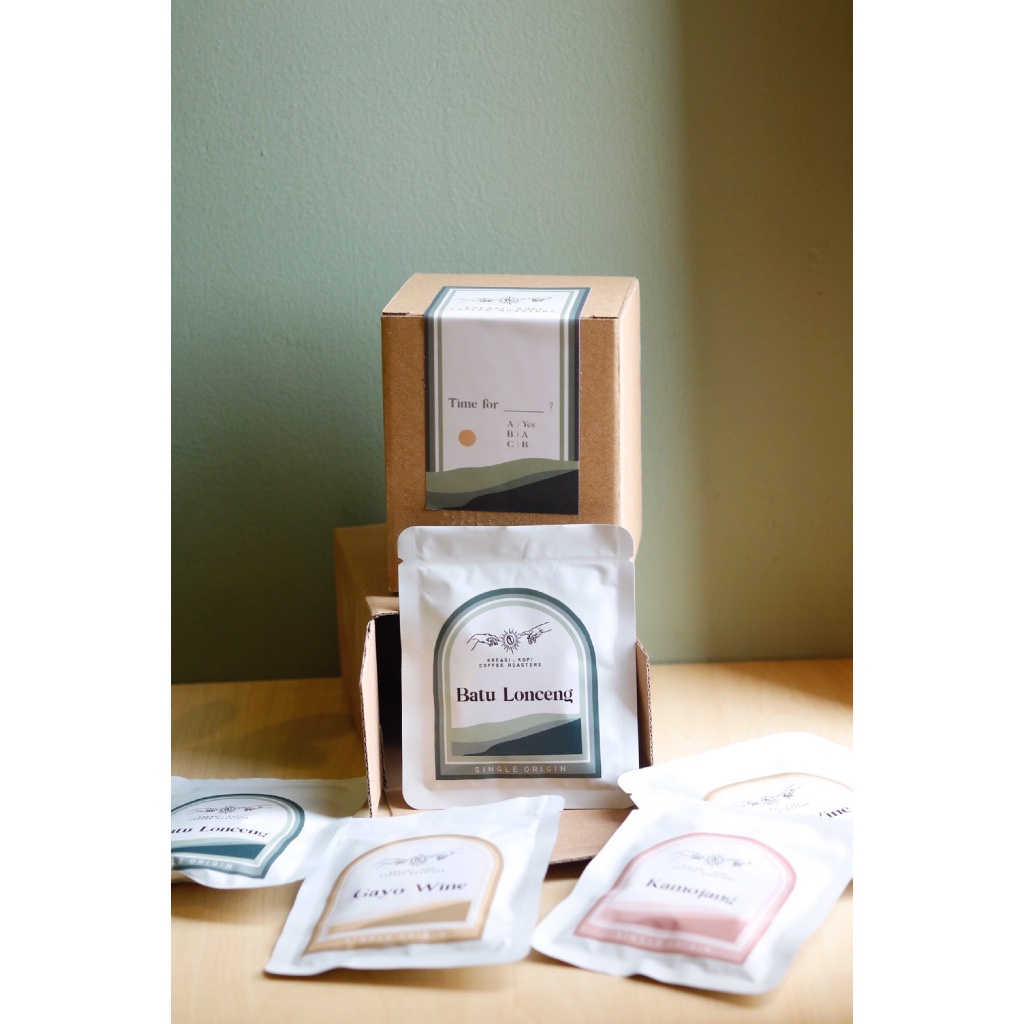 

Kreasi Kopi Arabika Single Origin Coffee Drip Box isi 5 Drip Bag
