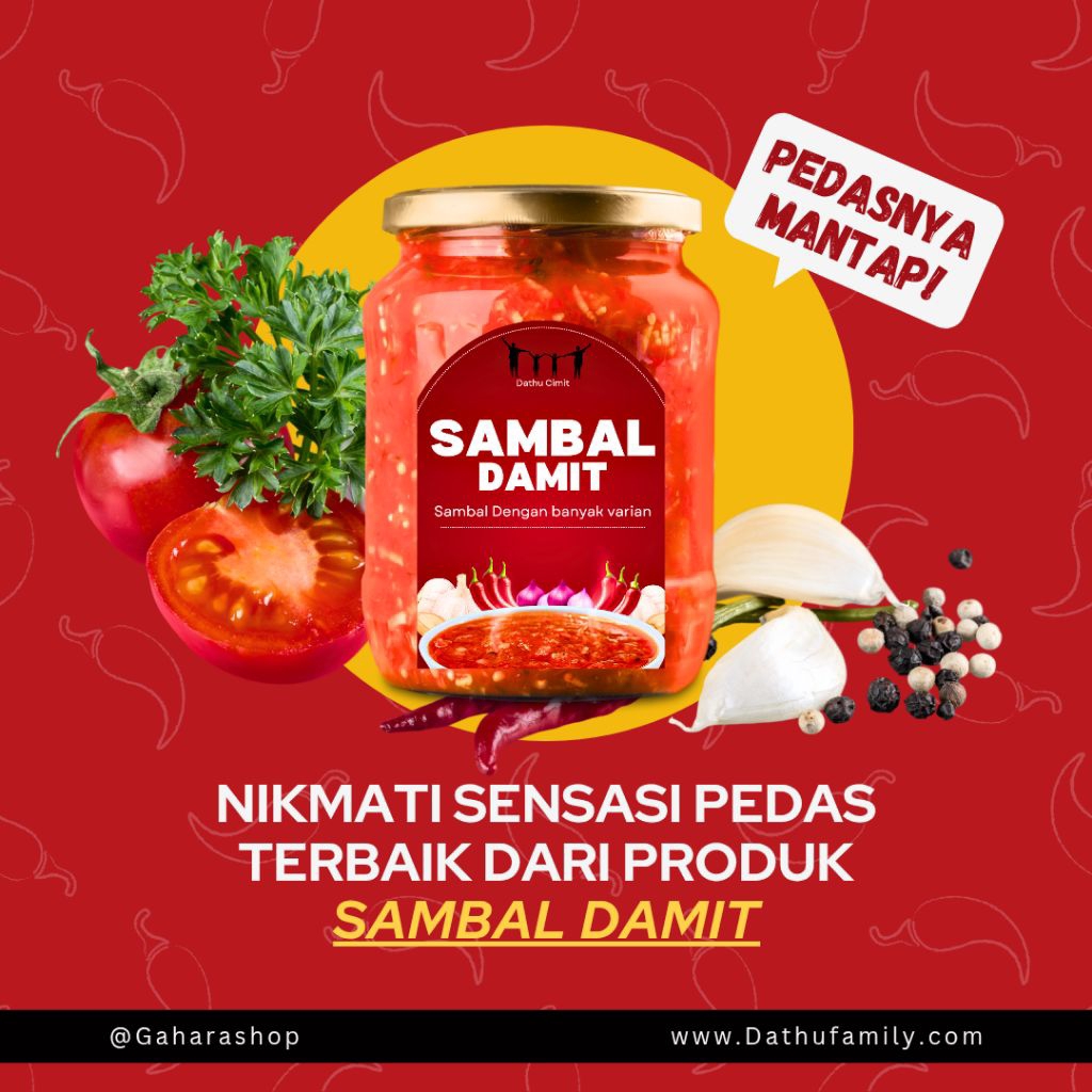 

SAMBAL CUMI PEDANG (pedes nendang) sambaldamit 150gr