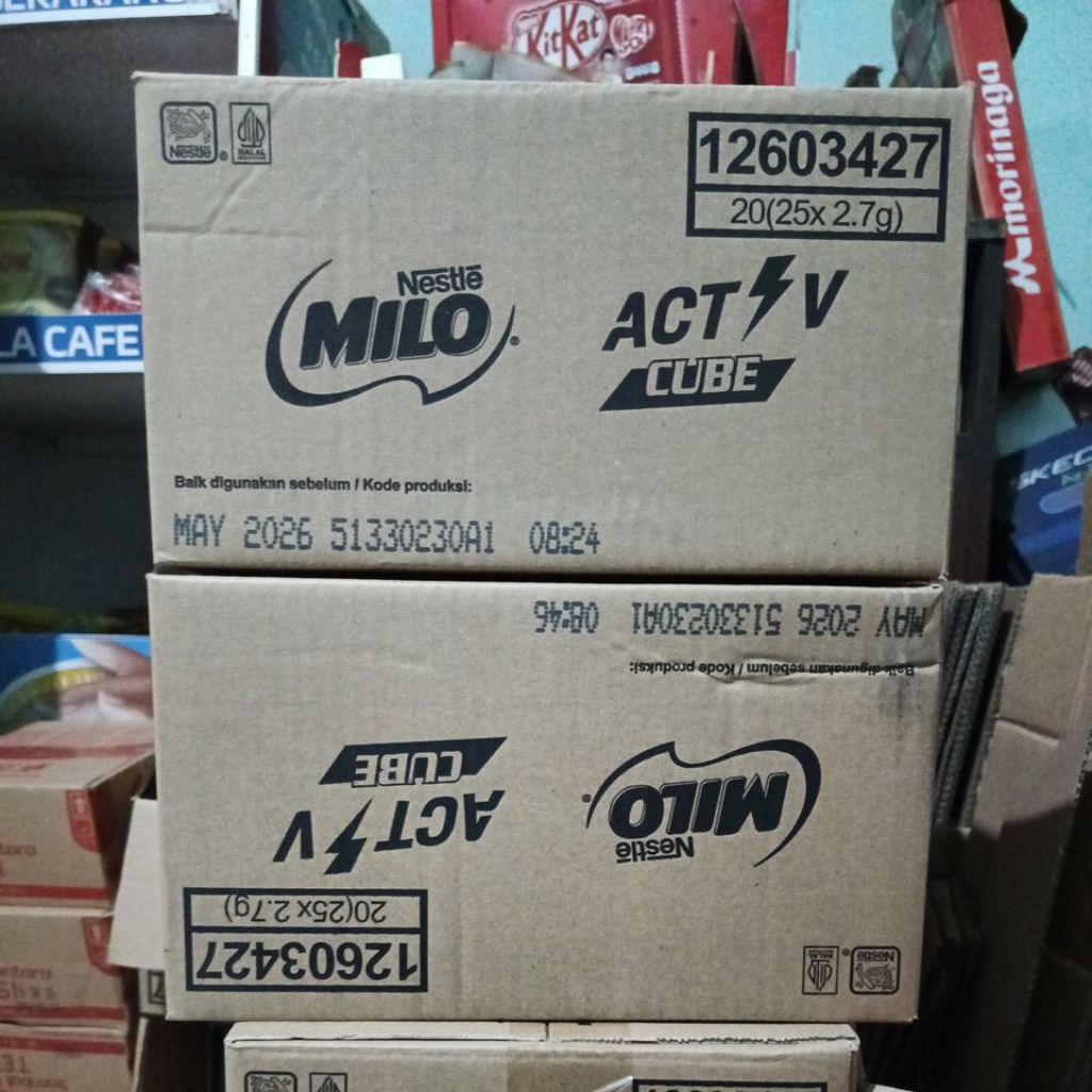 

Milo active cube isi 20 pack kemasan 1 karton