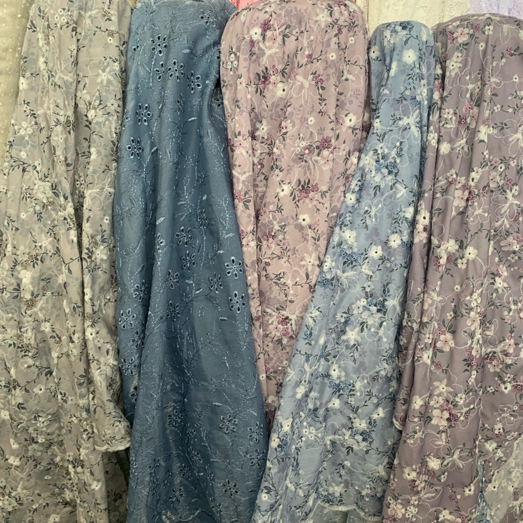 kain katun bordir - kain katun motif bordir - kain cotton bordir motif