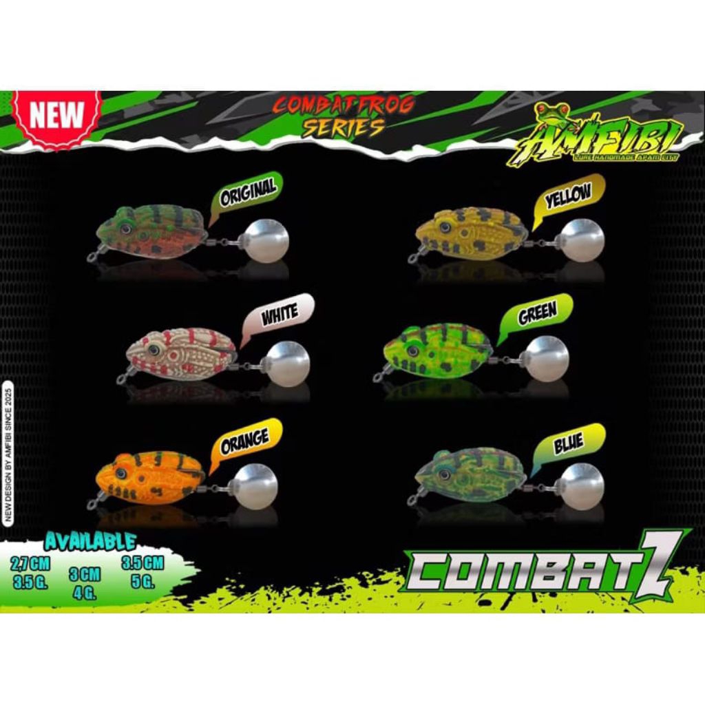 soft frog Thailand 3D Escobar lure 3cm casting Toman, gabus