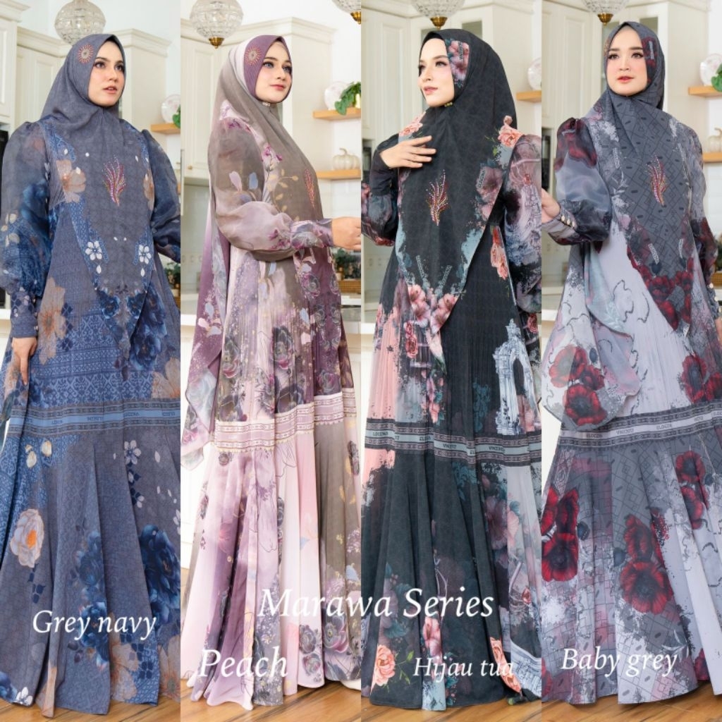Marawa adha series set syari original eldeena by kanaya