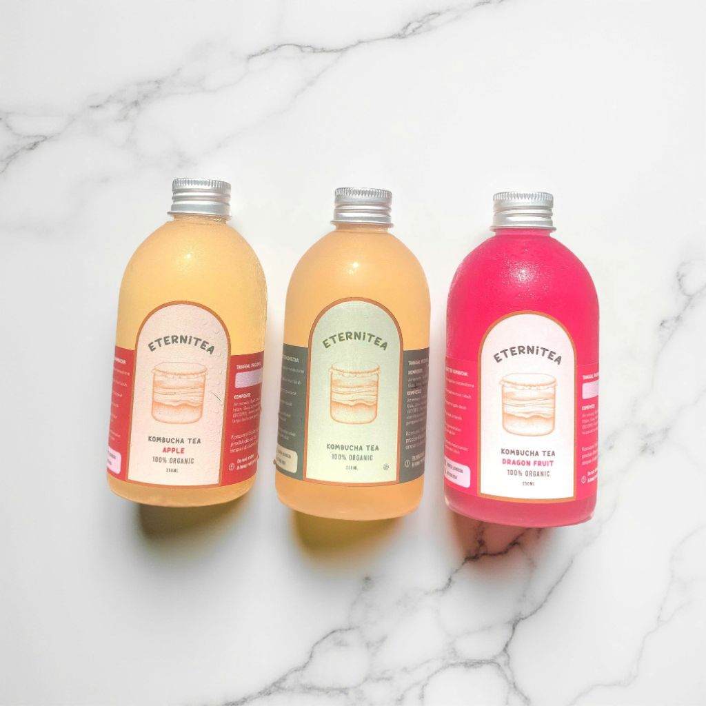 

Kombucha Tea Eternitea 100% Organik Paket 3 rasa