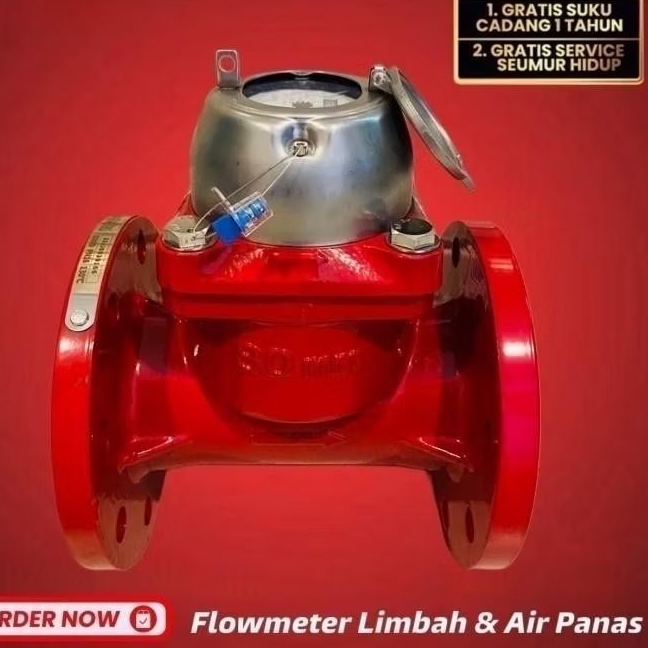 flow meter air limbah 3 inch Flow Meter Air panas 3 inch 130 Drajat