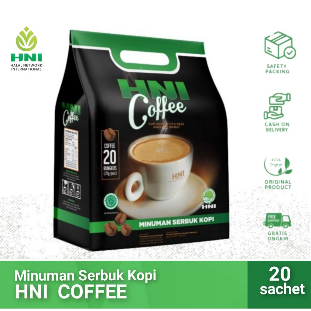 

HNI COFFEE pluss habbatussauda 20 sachet