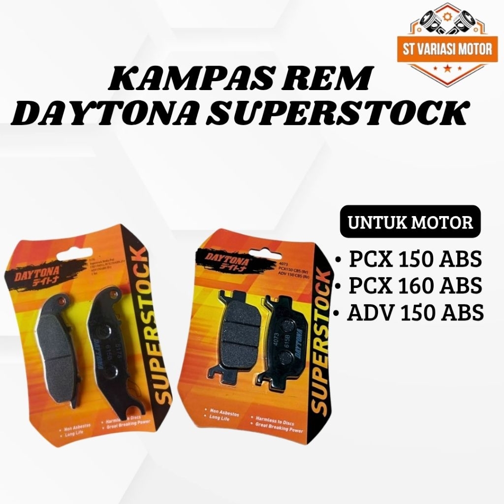 Kampas rem daytona pcx adv superstock