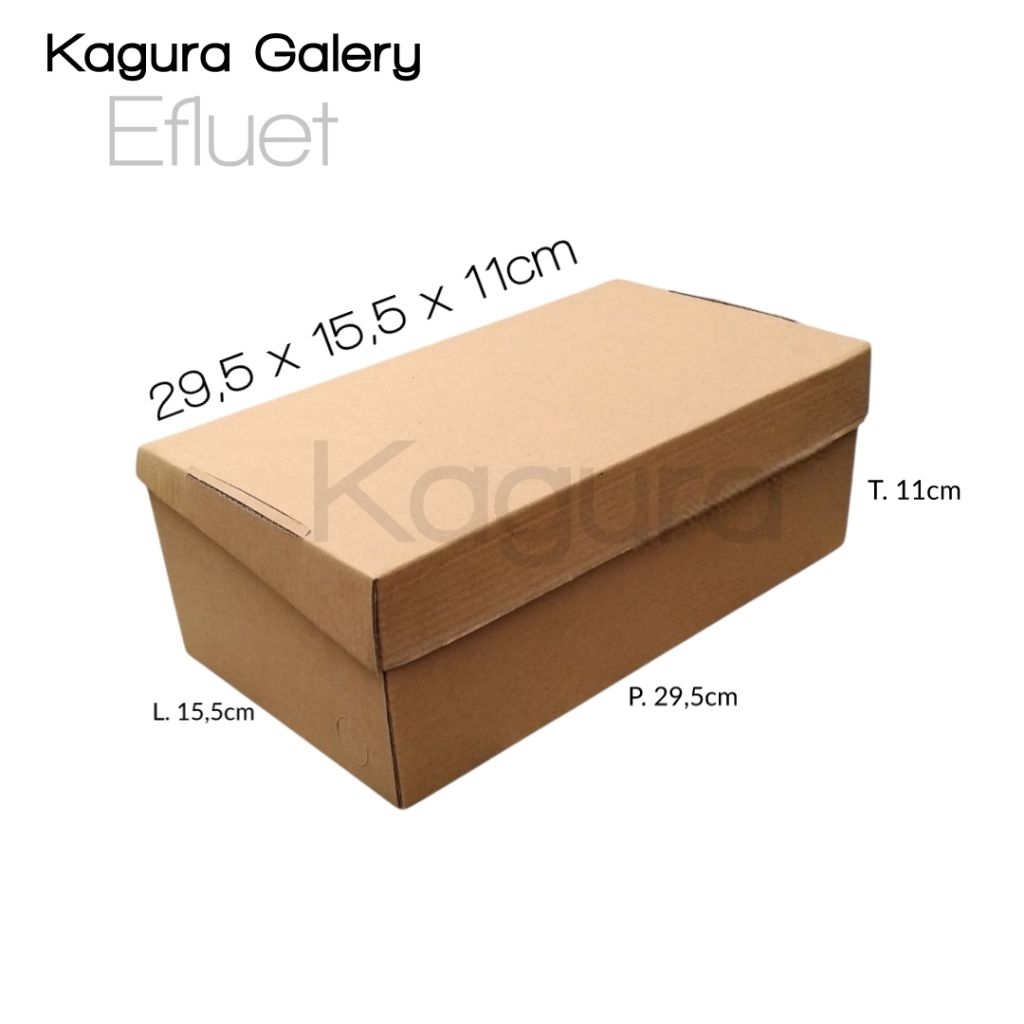 

Kardus Batik Efluet Polos uk 29,5x15,5x11cm