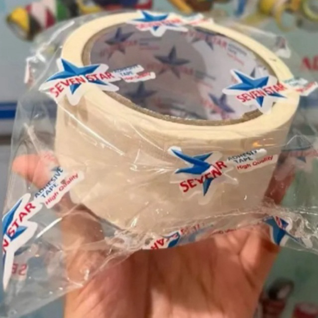 

Lakban Kertas 48 mm & 45 mm 20 yard 1 pcs Masking Tape Seven Star