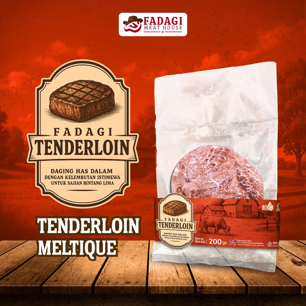 

Jual Daging Tenderloin Meltique Steak Premium 200 gr - Fadagi Meat House - Toko Daging Tangerang Selatan