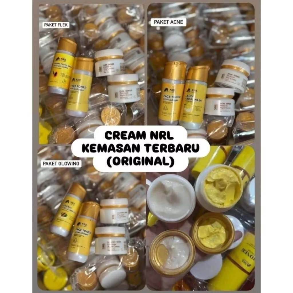CREAM NRL ORIGINAL ASLI AMAN AMPUH MEMUTIHKAN MENGOBATI JERAWAT FLEK GLOWING BPOM BUMIL CREAM ZAMZAM
