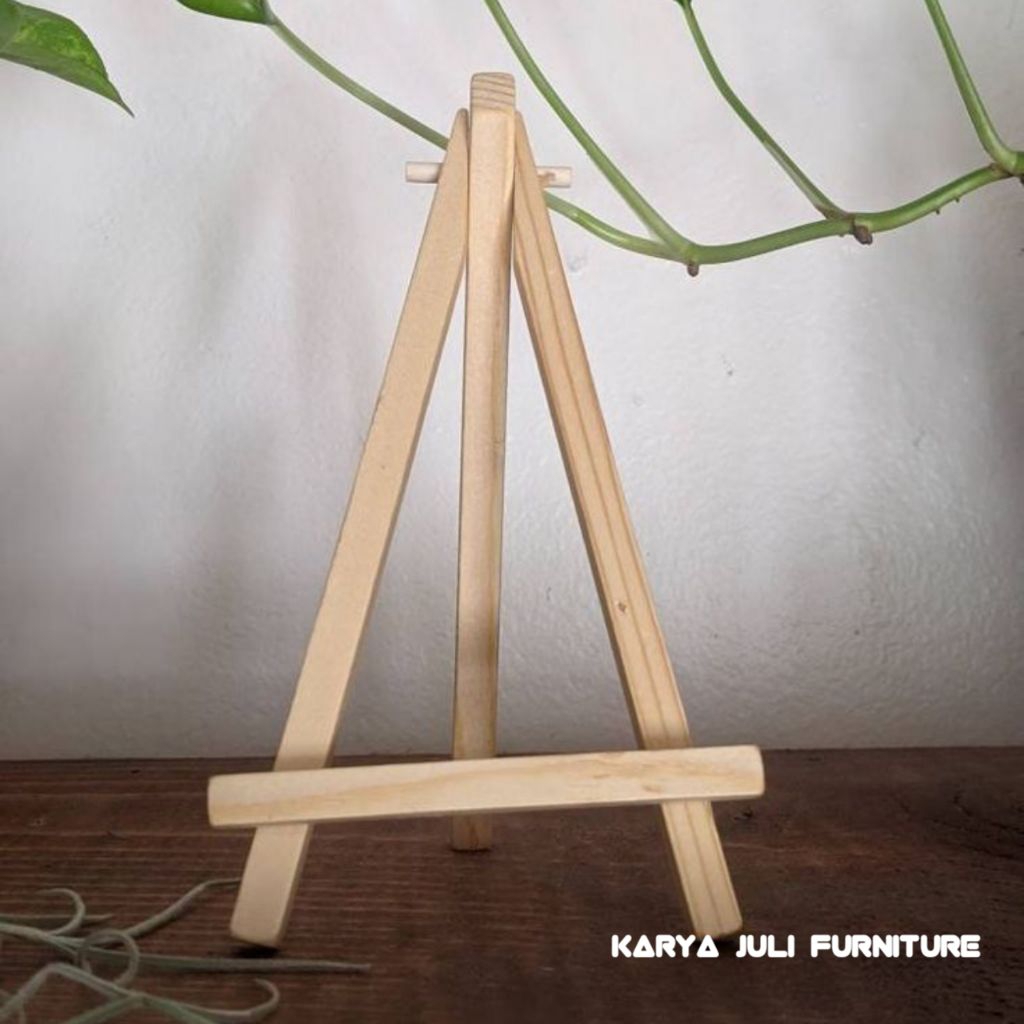 Stand Foto Kayu Dekorasi Wedding Easel Standing Foto