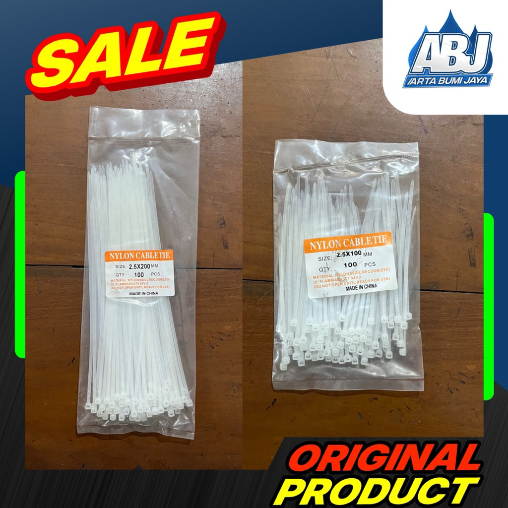 

Kabel Ties Tali Ties Cable Tis Putih Perpcs