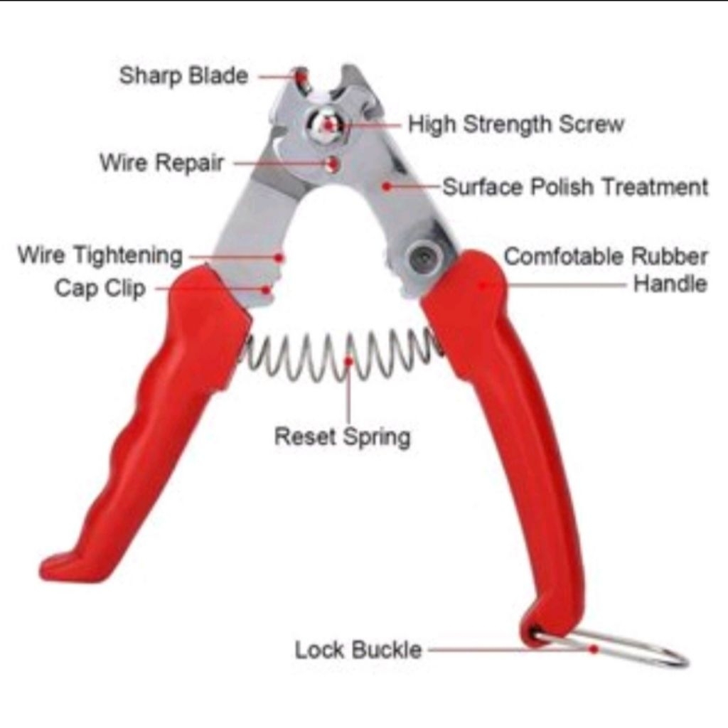 Tang potong seling kabel rem shifter sepeda mutifungsi tang potong jari jari sepeda spoke cutter bic