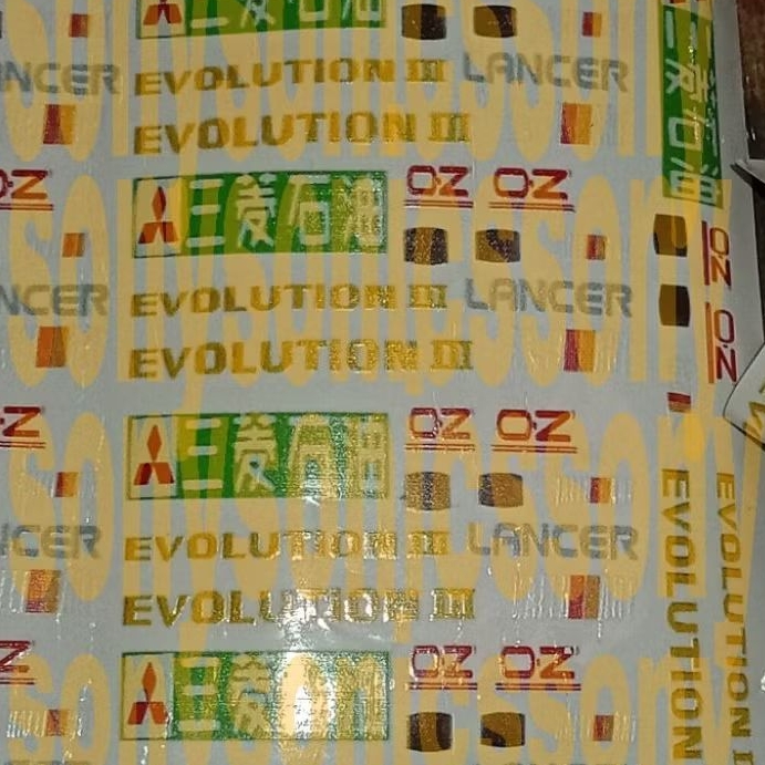 Sticker RC 1/10 Tamiya Yokomo HSP RC Drift