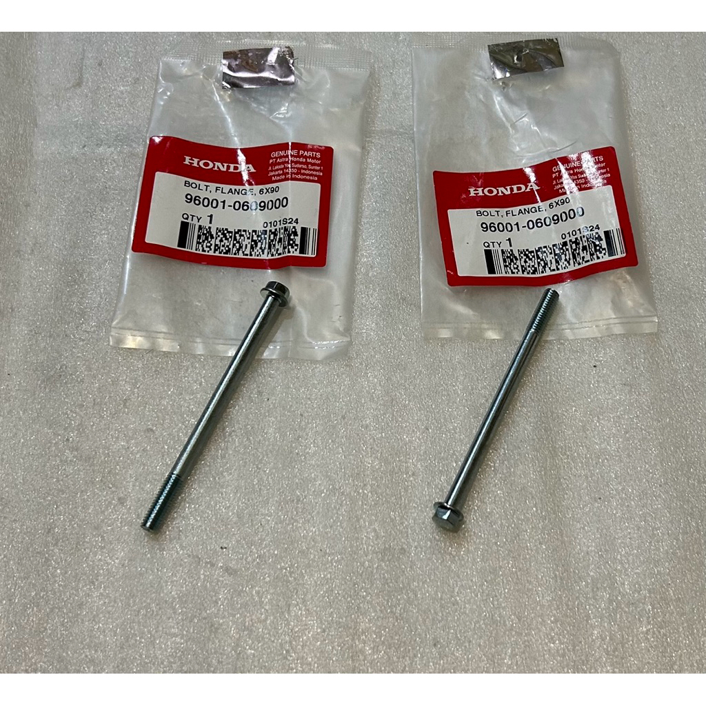 2pcs Baut 6x90 Silinder Head Kiri Blade125 SupraX125 Ori AHM 960010609000