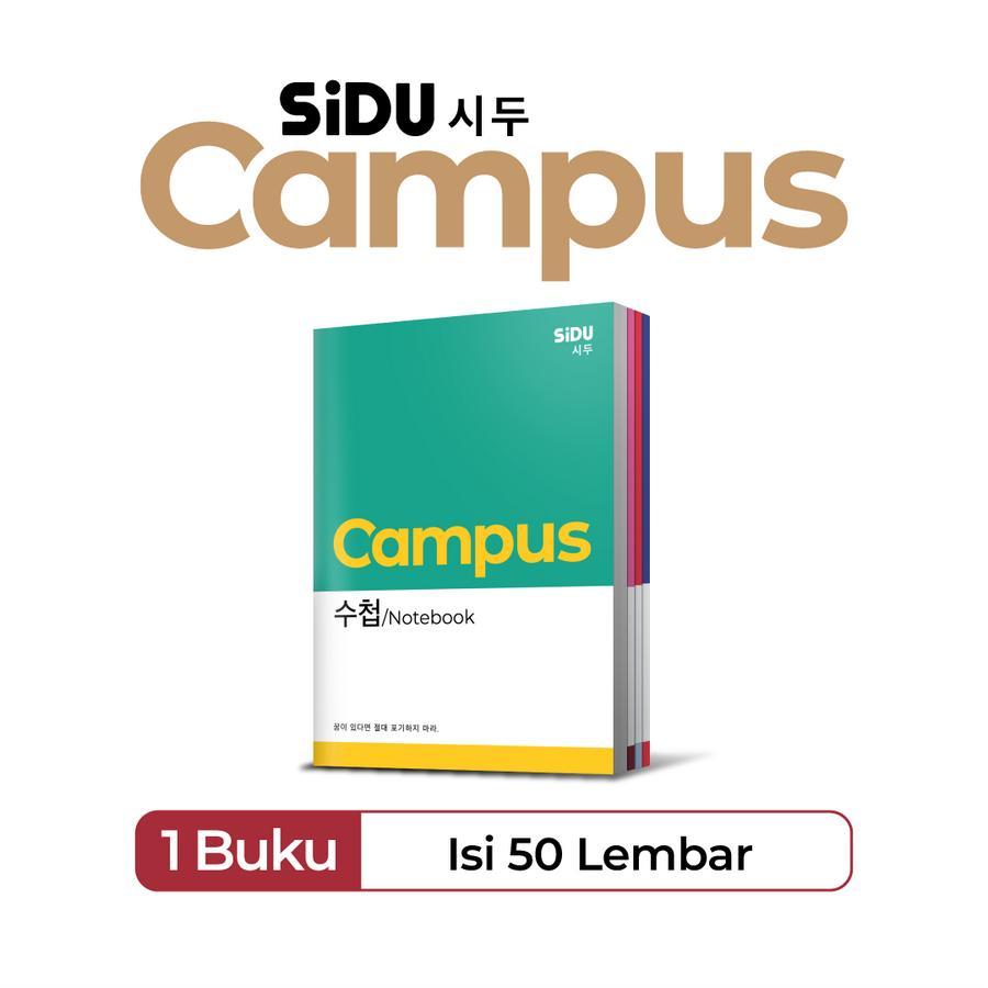 

Ay00! [Pelangi Stationery] SIDU Campus Buku Tulis Tema Korea 50 Lembar 250 x 180 mm Isi 5 Buku