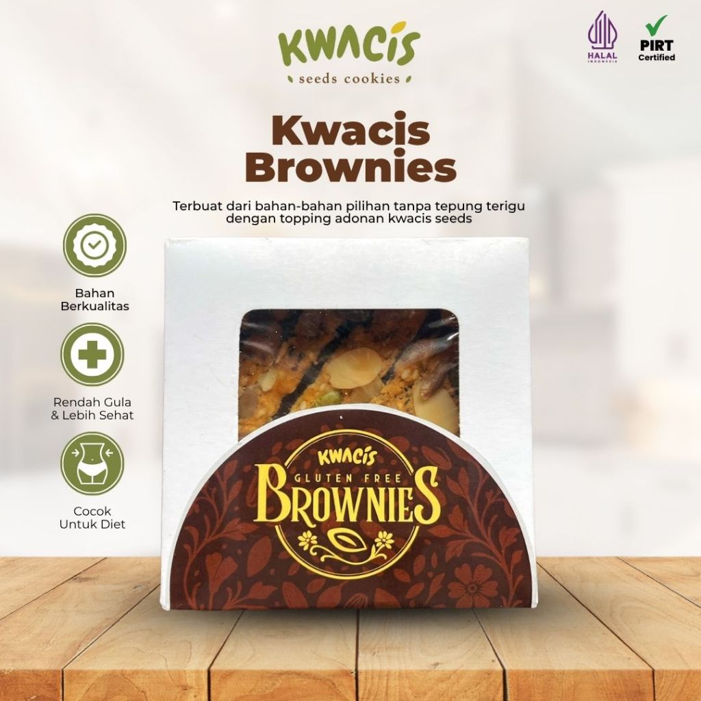 

Kwacis Fudgy Brownies Coklat Gluten Free Camilan Sehat